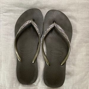 Havaiana Swarovski Crystal Slim Ladies Flip Flops